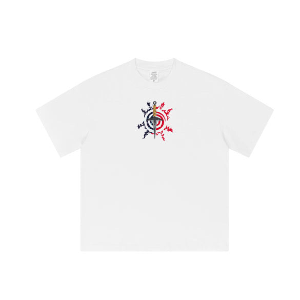 Utopique Crafts™ Yellow Flash Heavyweight Tee — Whiteout