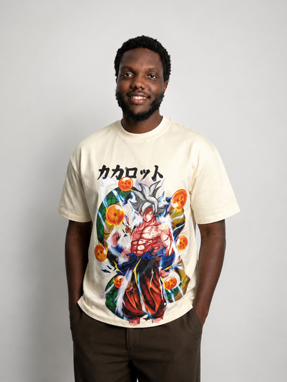 Utopique Crafts™ Ultra Instinct Heavyweight Tee — Off White